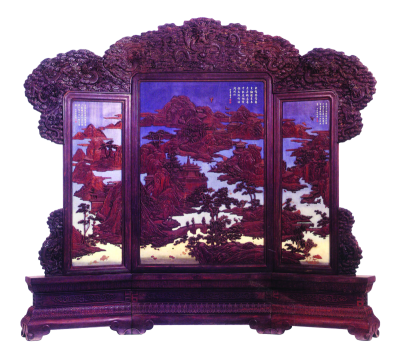 山水圖屏風
