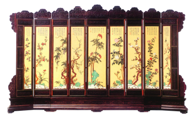 花卉屏風